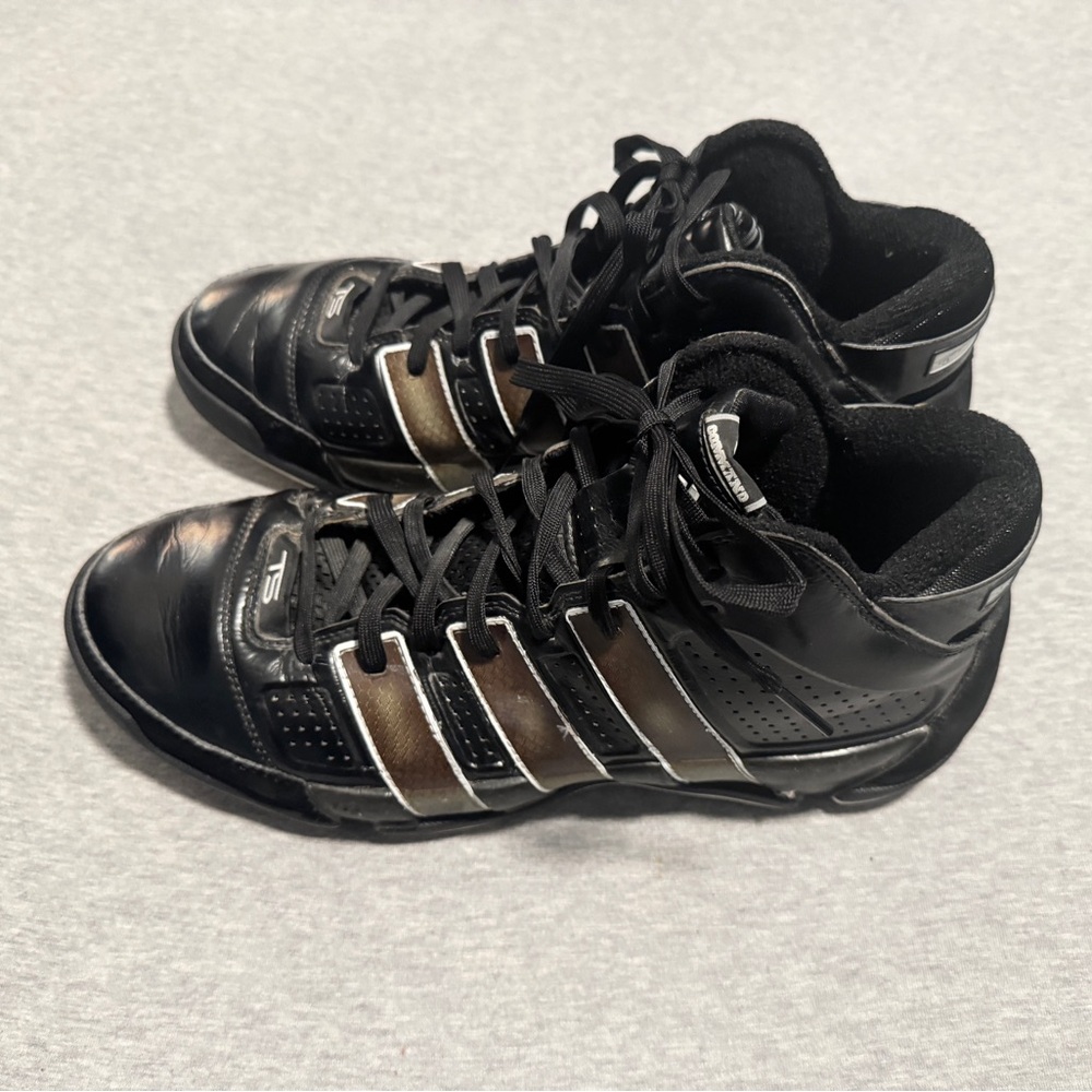 Adidas TS Commander Signature Black and Silver Sneakers Size 12